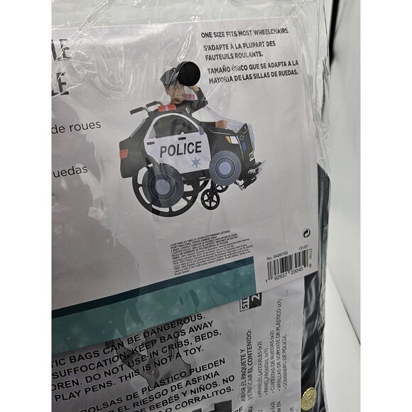 NEW On Patrol Adaptive Wheelchair Police Costume ~ Halloween ~ One Size - Picture 7 of 8